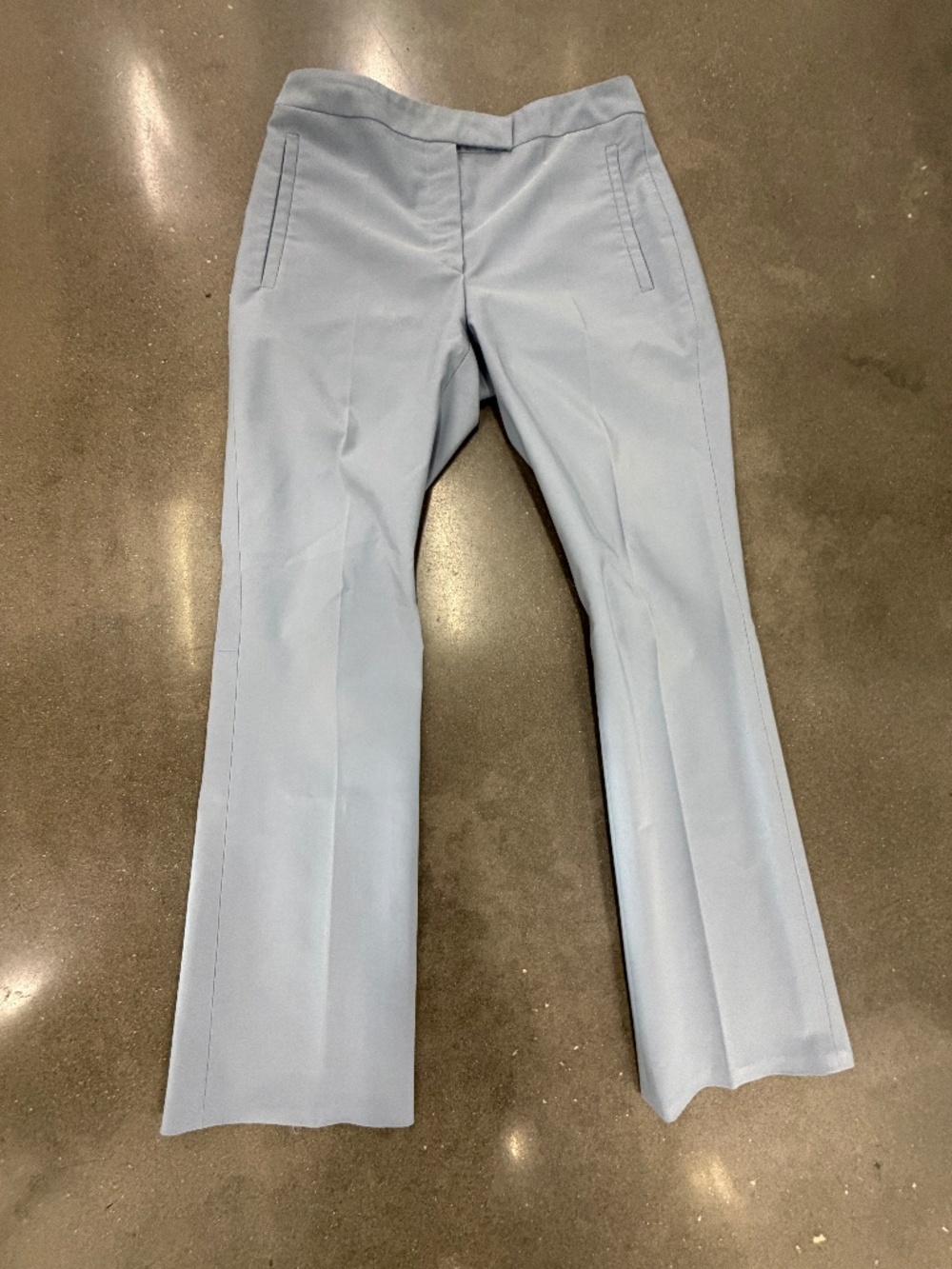 Prada pleated light blue trouser pants 40 IT (US 4)  Italy quiet luxury career